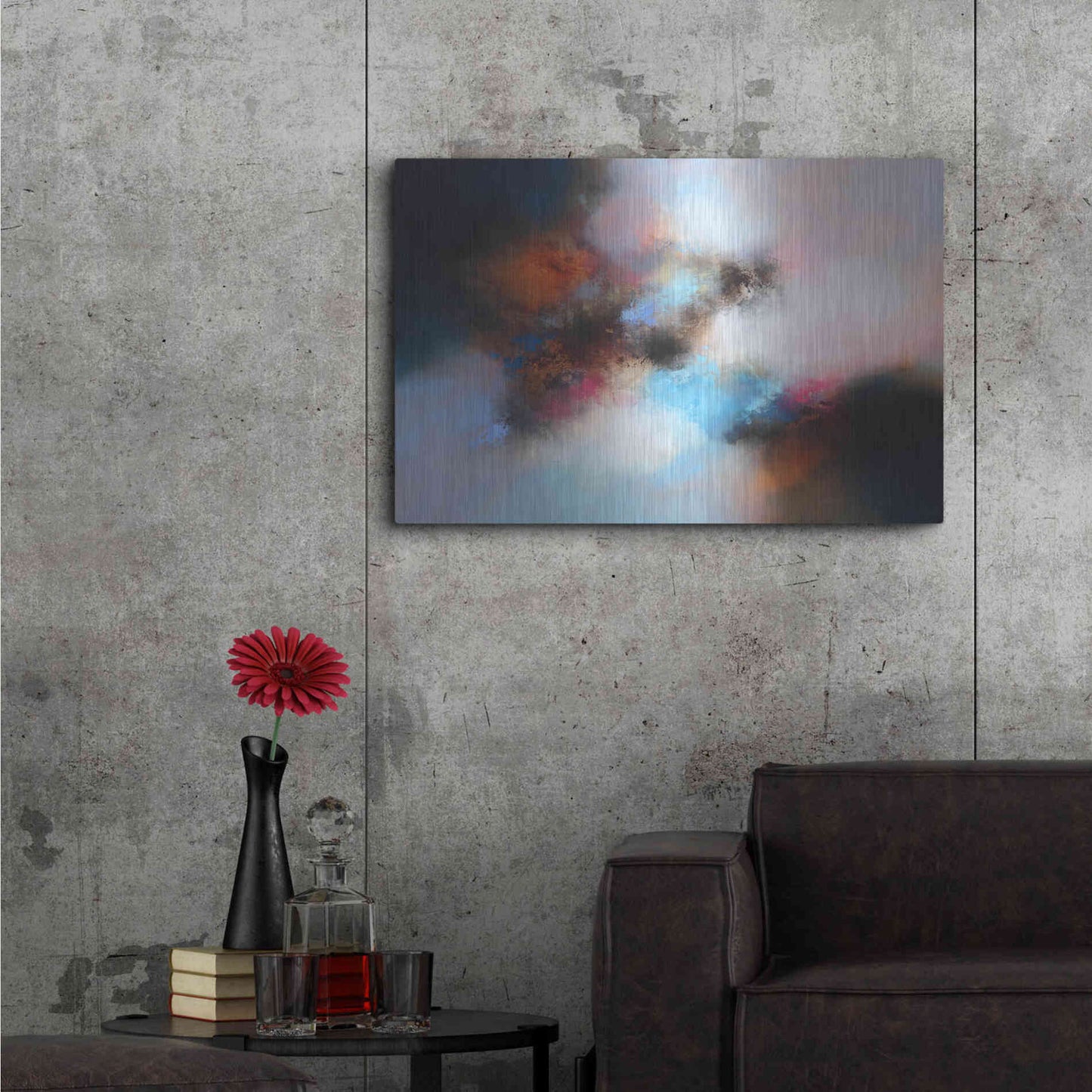 Luxe Metal Art 'Sweet fragile equilibrium' by Eelco Maan, Metal Wall Art,36x24