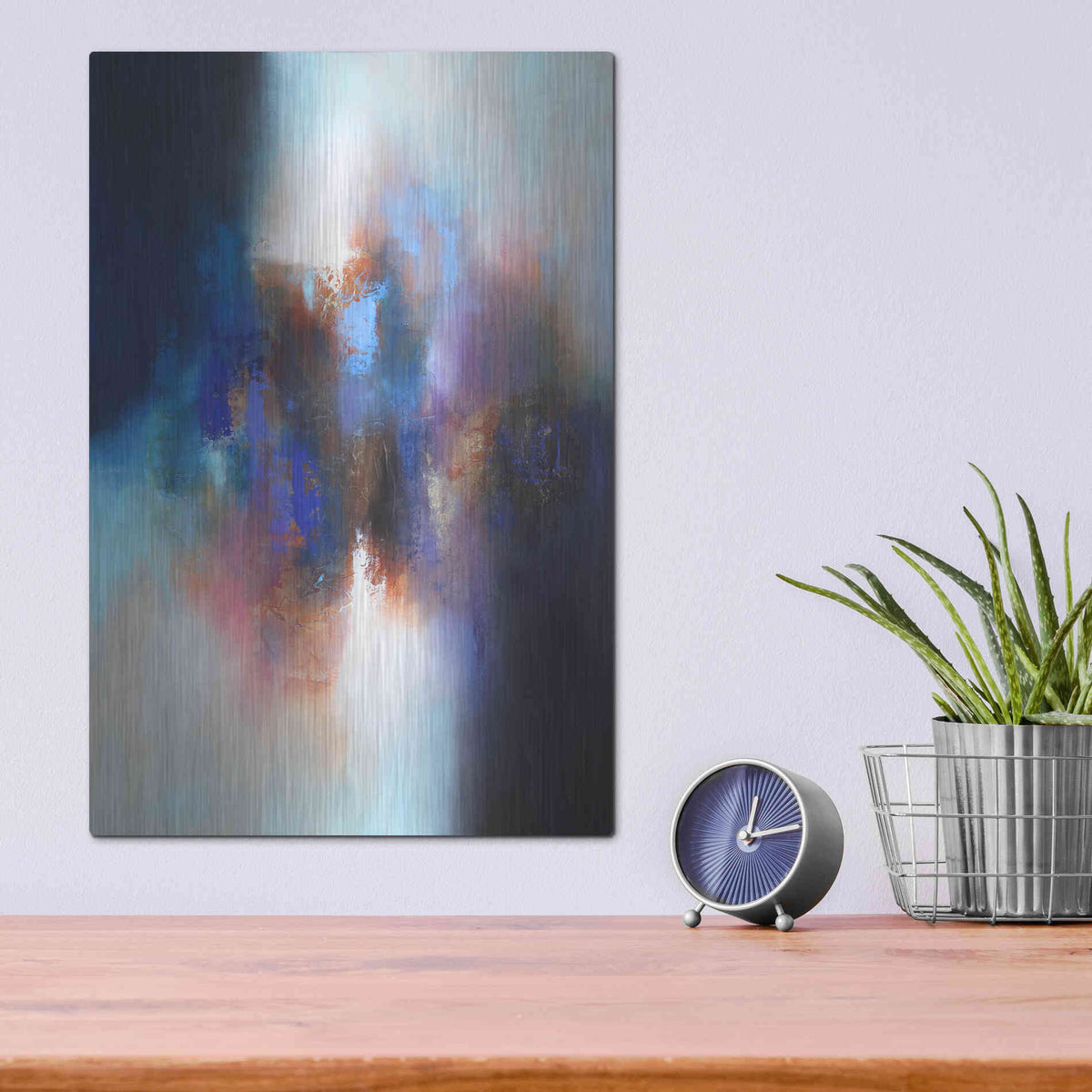 Luxe Metal Art 'Memory lane' by Eelco Maan, Metal Wall Art,12x16