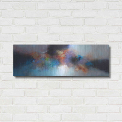 Luxe Metal Art 'Homeward journey' by Eelco Maan, Metal Wall Art,36x12