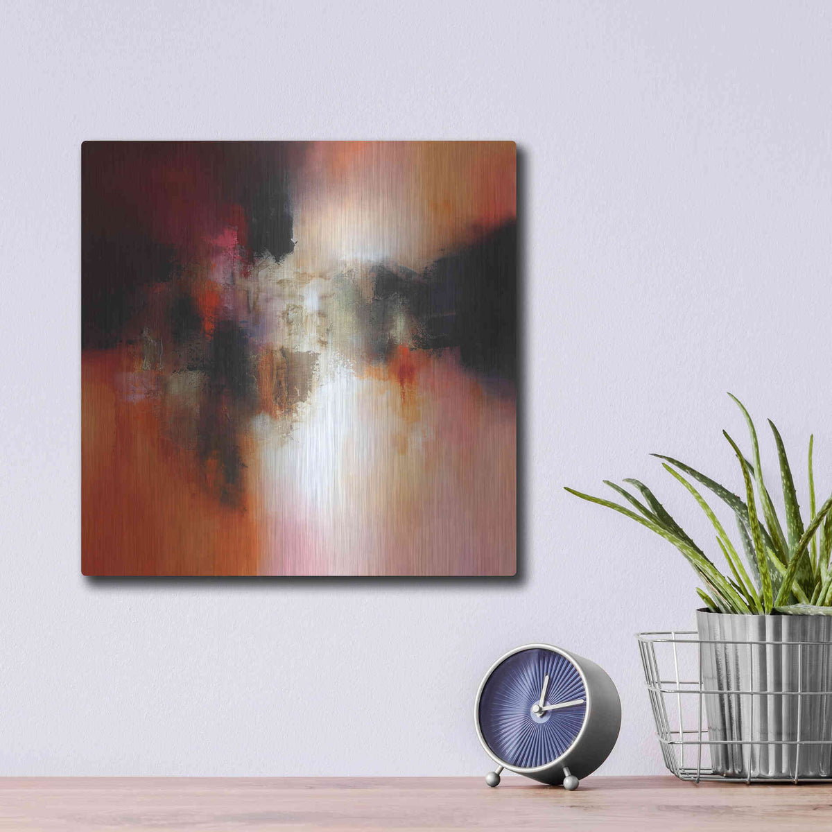 Luxe Metal Art 'Endless' by Eelco Maan, Metal Wall Art,12x12