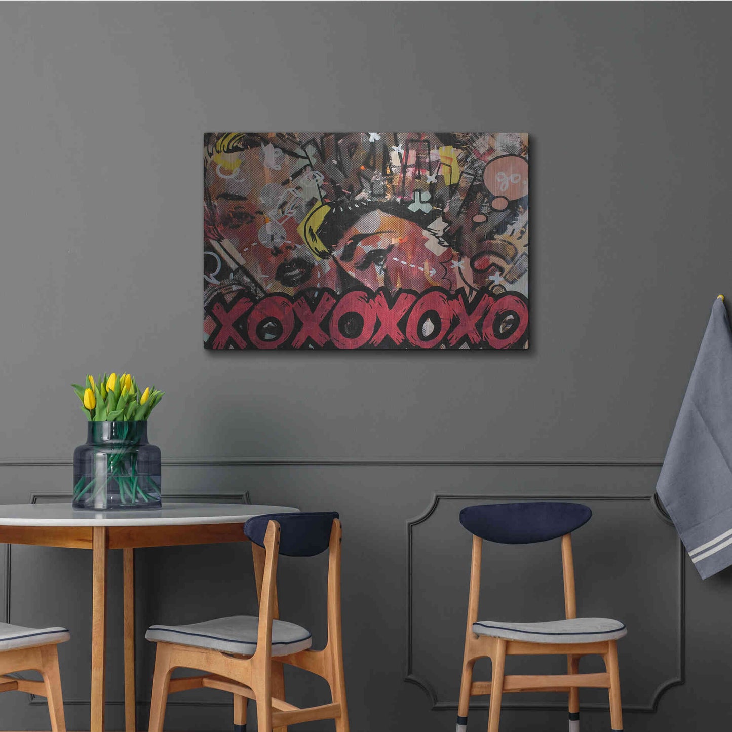Luxe Metal Art 'Kraang' by Dan Monteavaro, Metal Wall Art,36x24