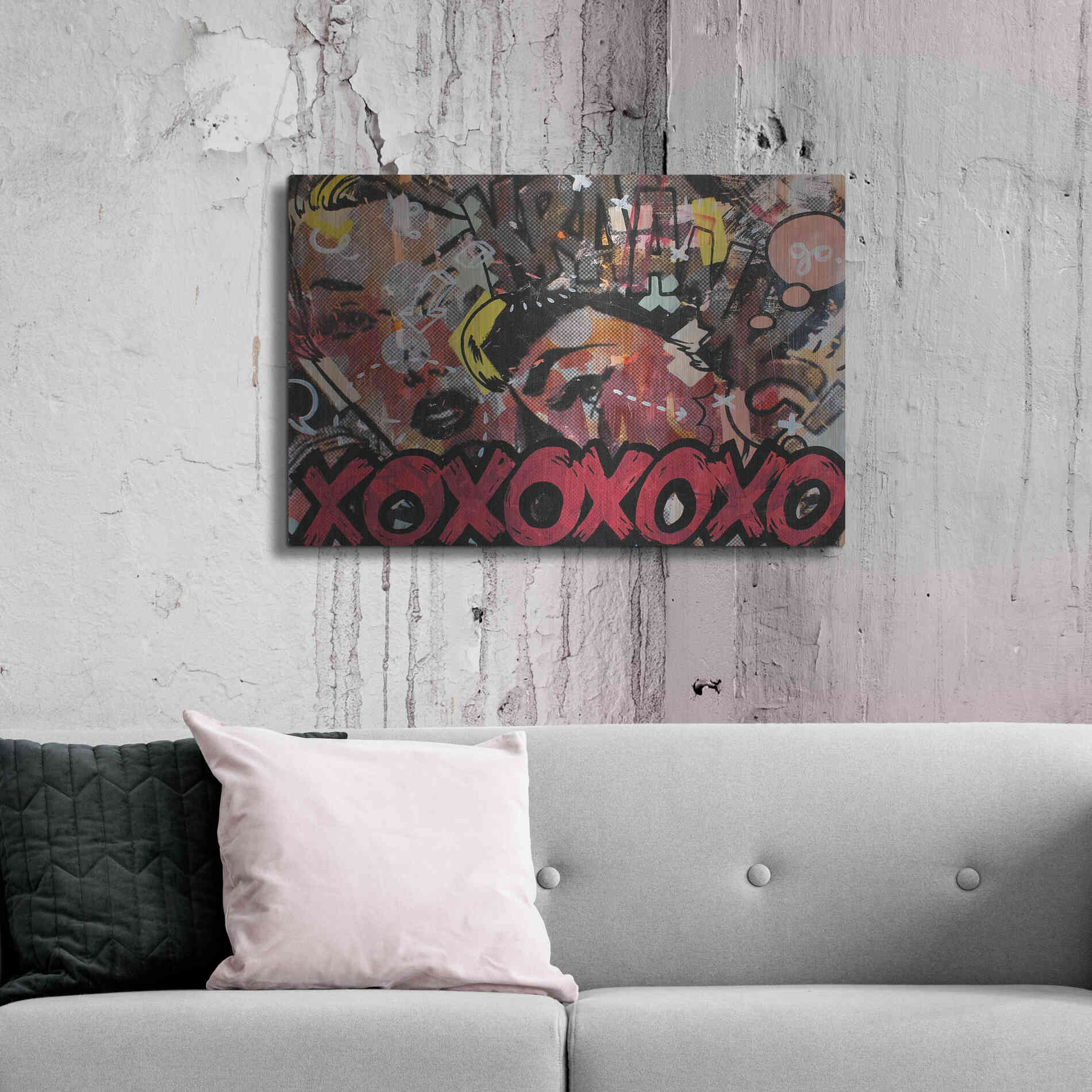 Luxe Metal Art 'Kraang' by Dan Monteavaro, Metal Wall Art,36x24
