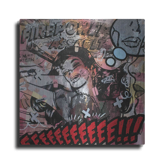 Luxe Metal Art 'Firepower Assault' by Dan Monteavaro, Metal Wall Art