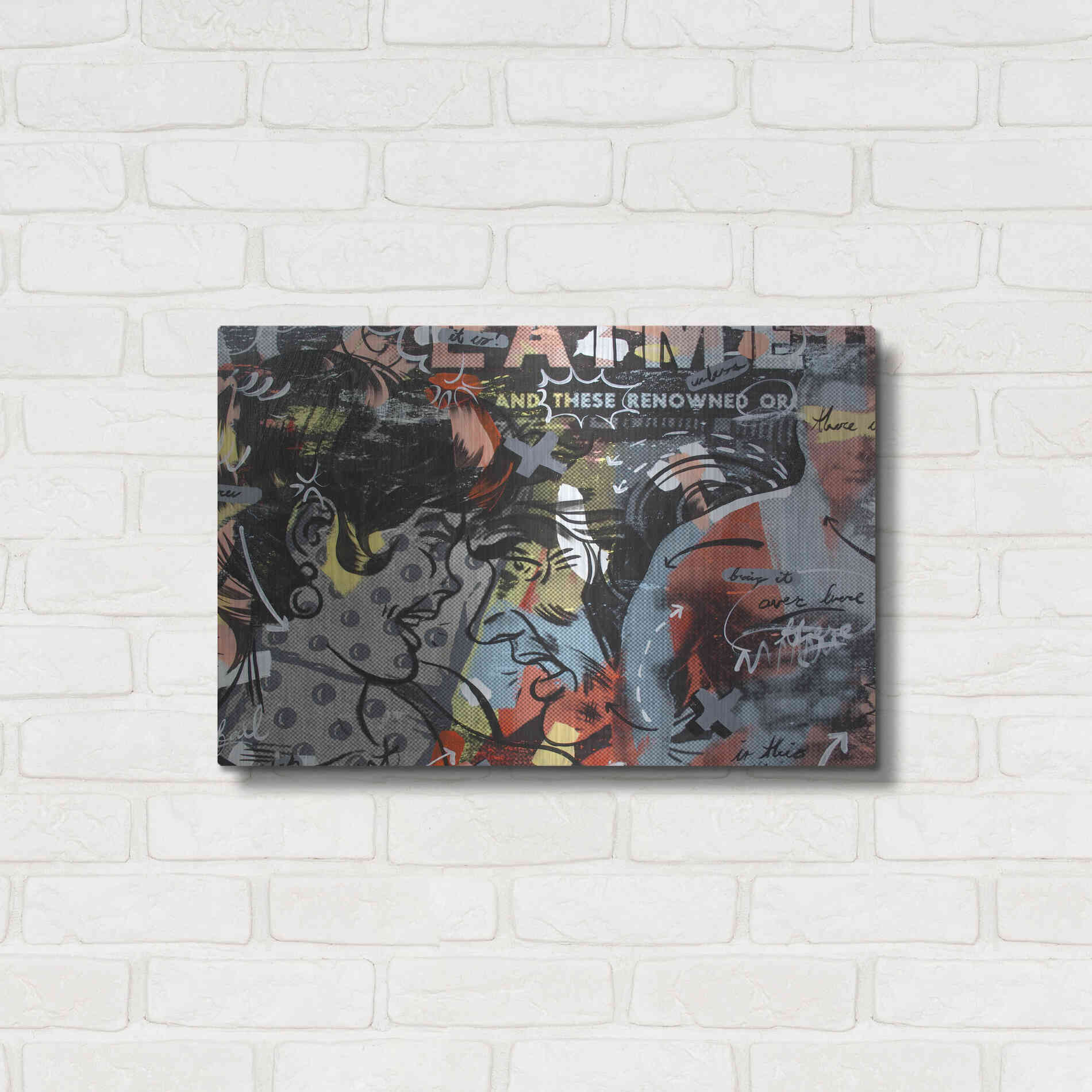 Luxe Metal Art 'Acclaimed' by Dan Monteavaro, Metal Wall Art,24x16
