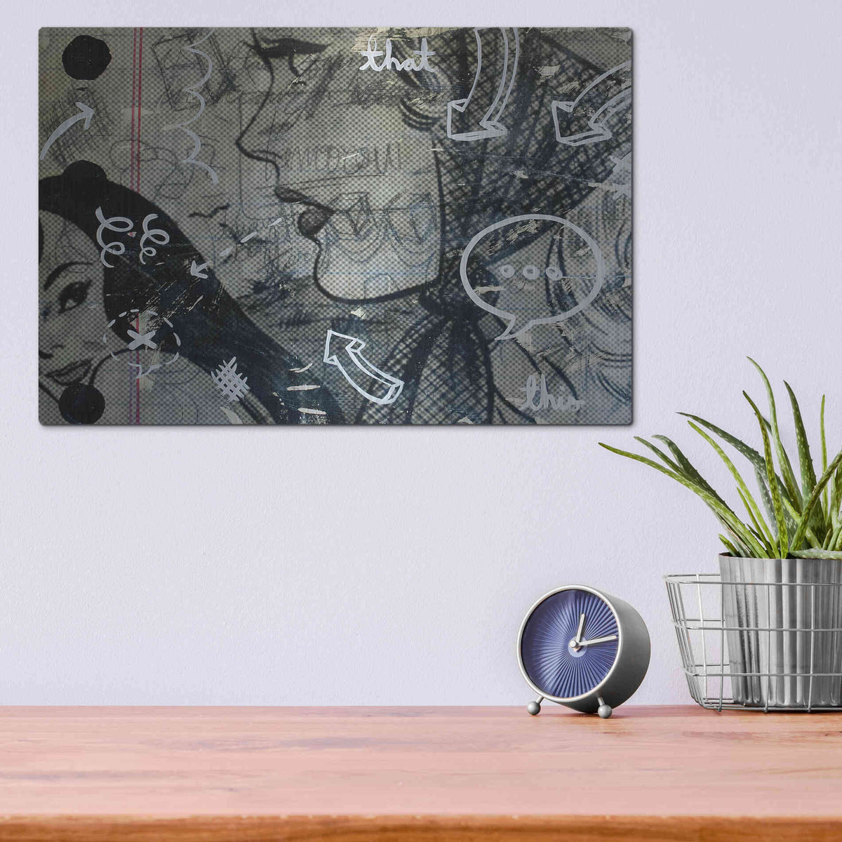 Luxe Metal Art 'Tomorrow' by Dan Monteavaro, Metal Wall Art,16x12
