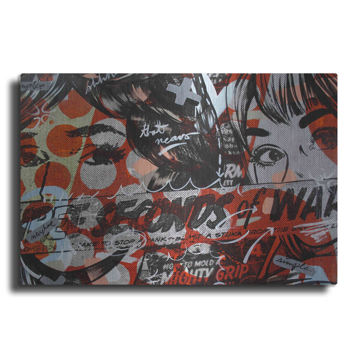 Luxe Metal Art 'Three Seconds' by Dan Monteavaro, Metal Wall Art
