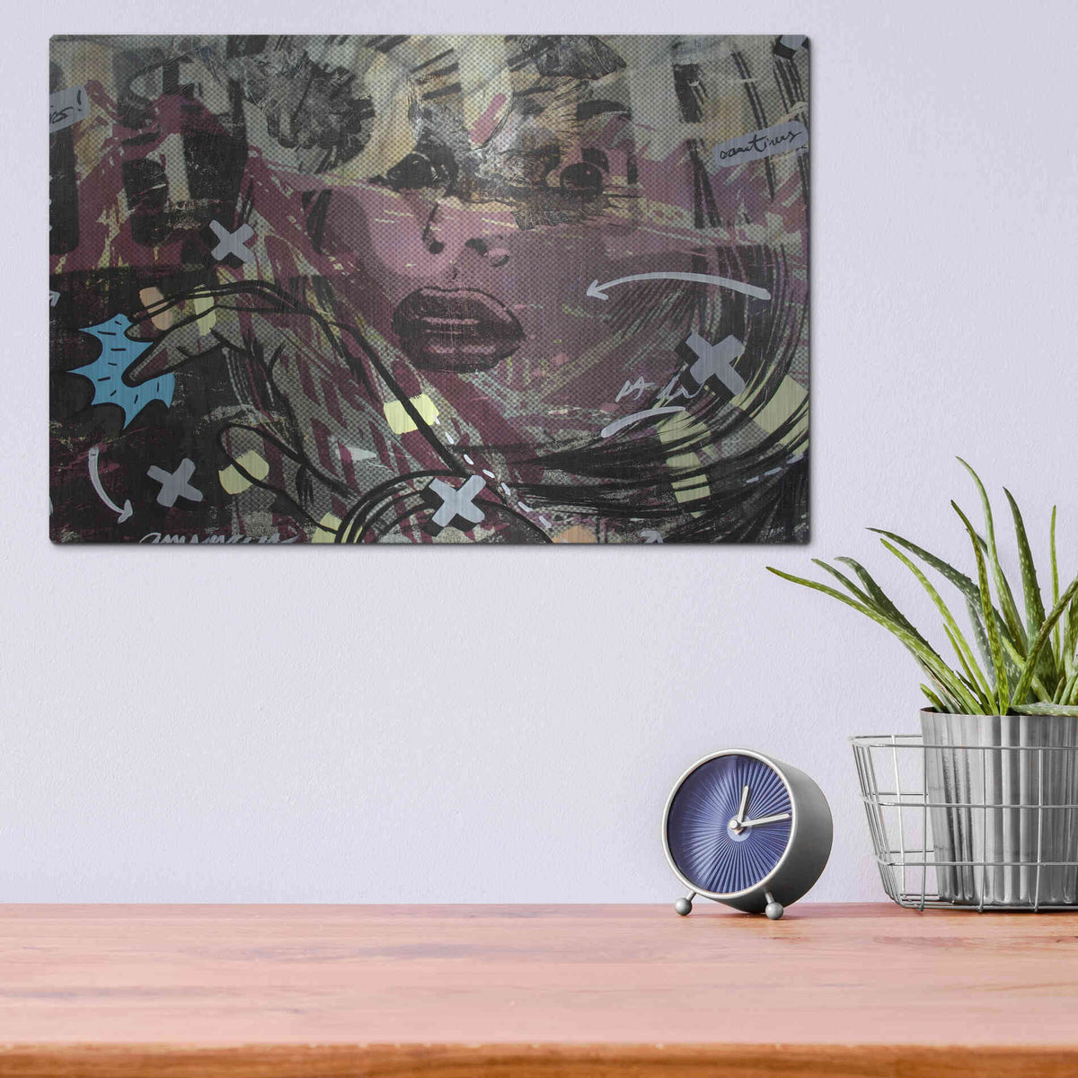 Luxe Metal Art 'Sometimes Free' by Dan Monteavaro, Metal Wall Art,16x12