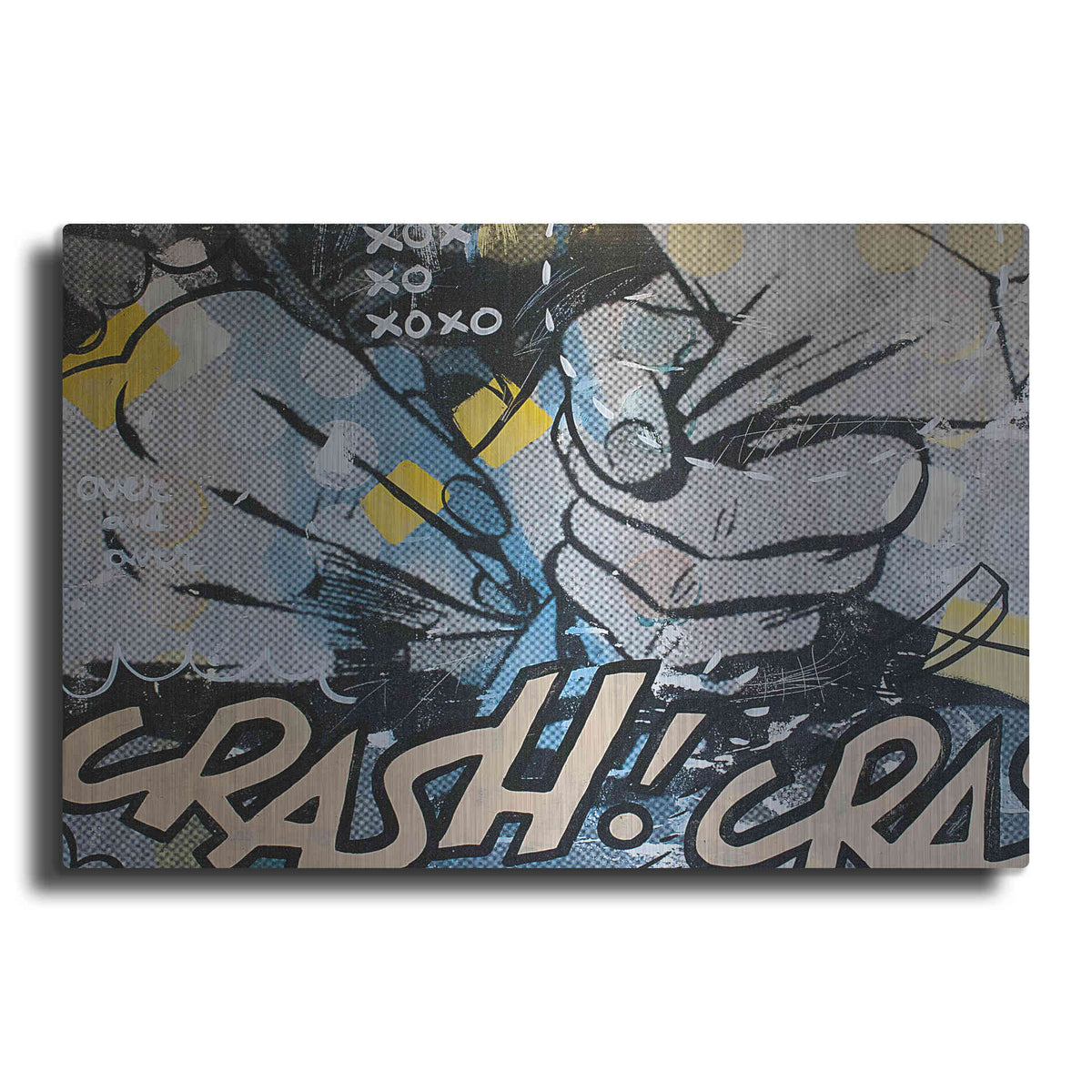 Luxe Metal Art 'Over And Over 1' by Dan Monteavaro, Metal Wall Art