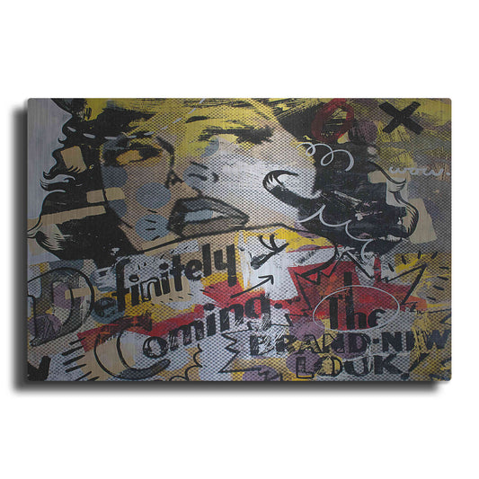 Luxe Metal Art 'Definitely Brand New 1' by Dan Monteavaro, Metal Wall Art