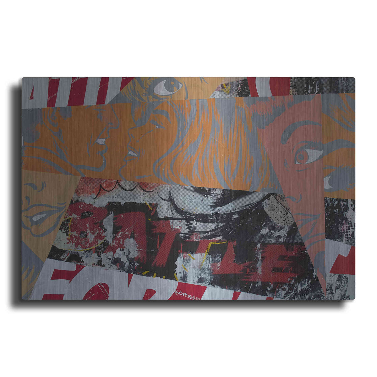Luxe Metal Art 'The Battle' by Dan Monteavaro, Metal Wall Art