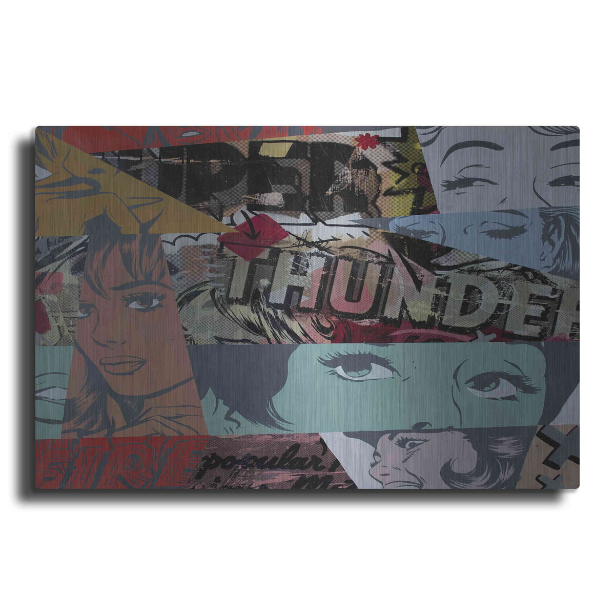 Luxe Metal Art 'Super Thunder' by Dan Monteavaro, Metal Wall Art