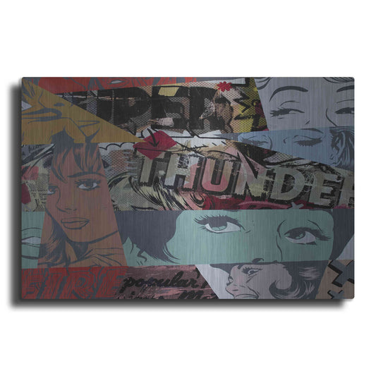 Luxe Metal Art 'Super Thunder' by Dan Monteavaro, Metal Wall Art
