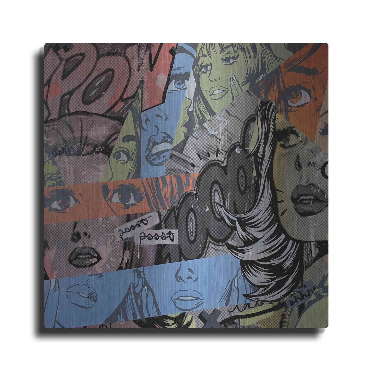 Luxe Metal Art 'Pow Wow' by Dan Monteavaro, Metal Wall Art