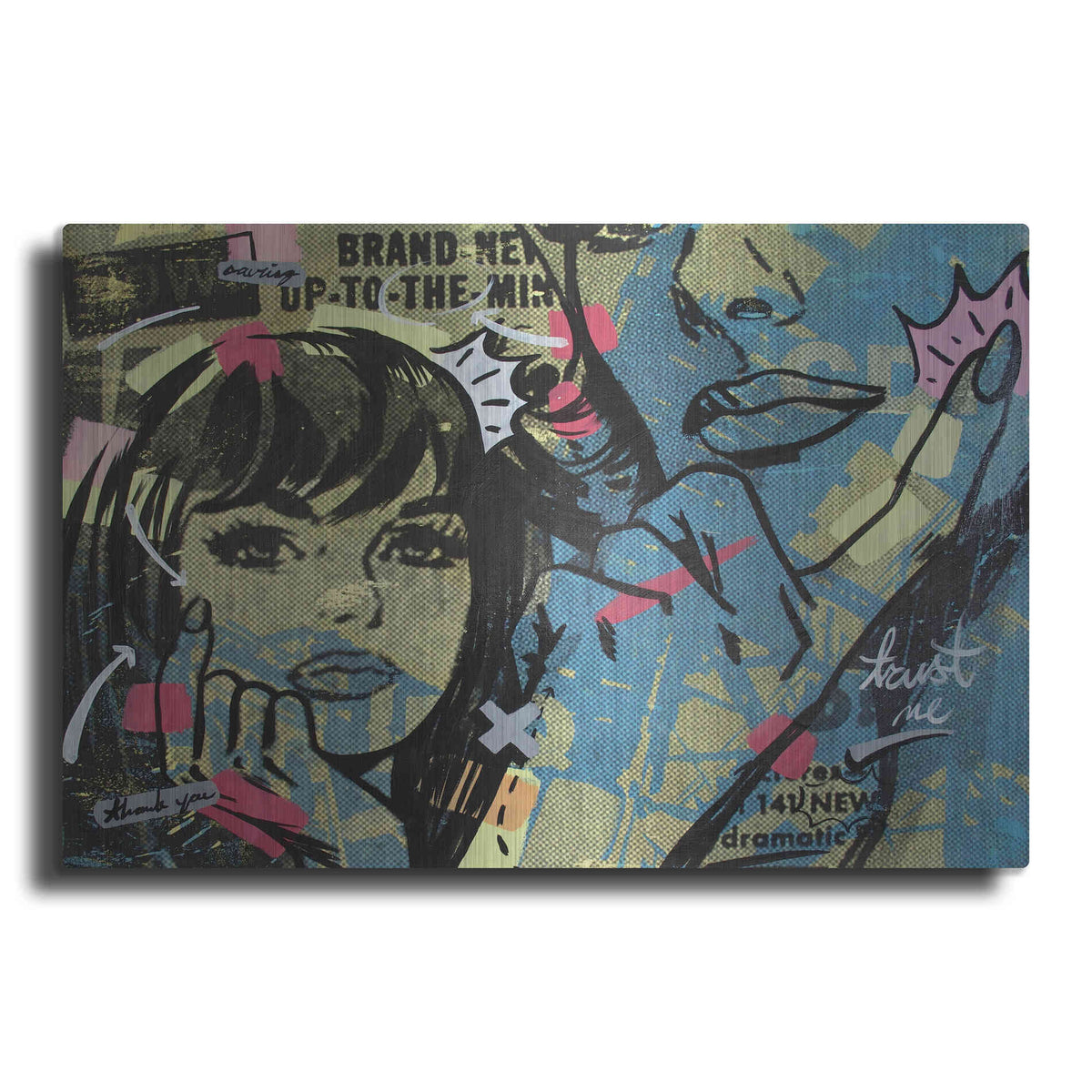 Luxe Metal Art 'New Dramatic' by Dan Monteavaro, Metal Wall Art
