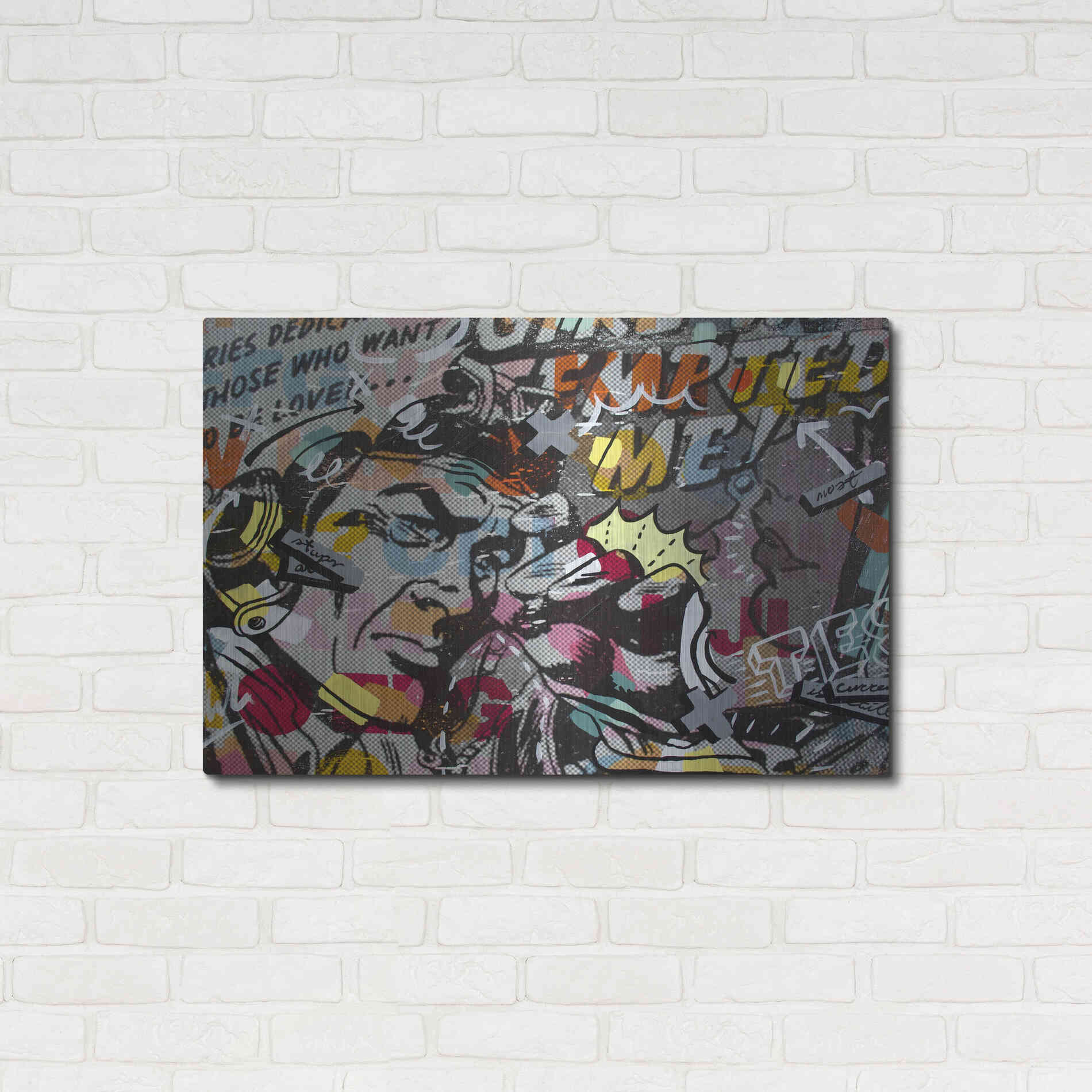Luxe Metal Art 'Mimosas' by Dan Monteavaro, Metal Wall Art,36x24