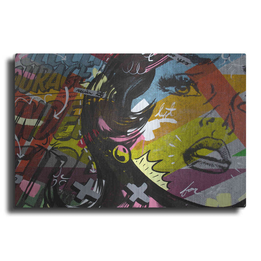 Luxe Metal Art 'Left of Yes' by Dan Monteavaro, Metal Wall Art