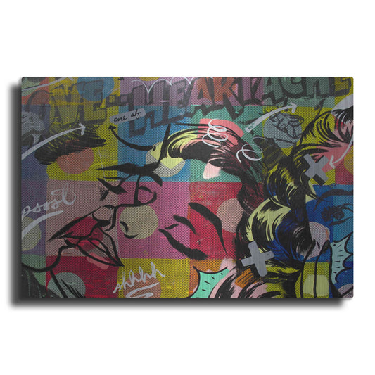 Luxe Metal Art 'Fearless Heartache' by Dan Monteavaro, Metal Wall Art