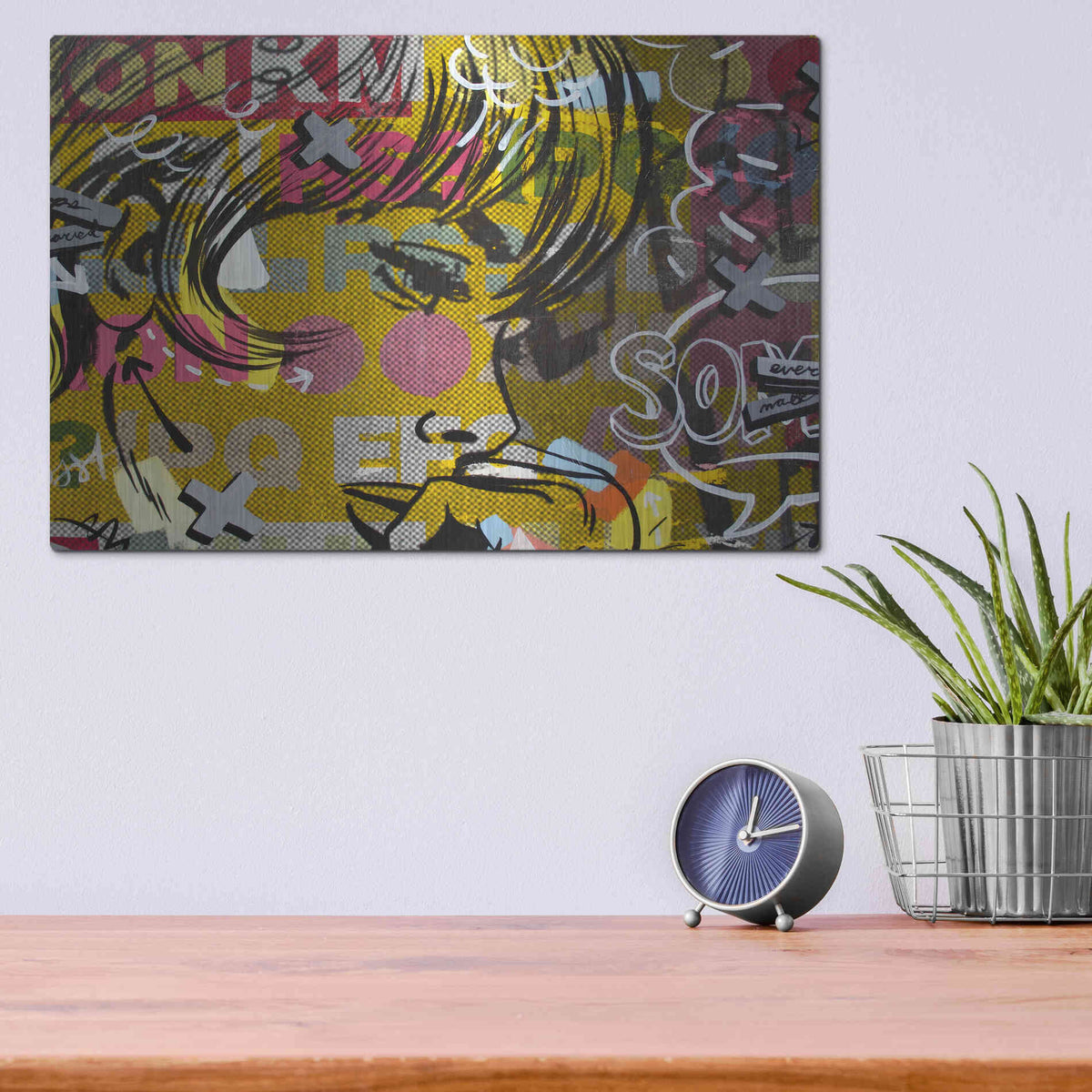 Luxe Metal Art 'Every Sometimes' by Dan Monteavaro, Metal Wall Art,16x12