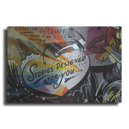 Luxe Metal Art 'Coupon Stories' by Dan Monteavaro, Metal Wall Art