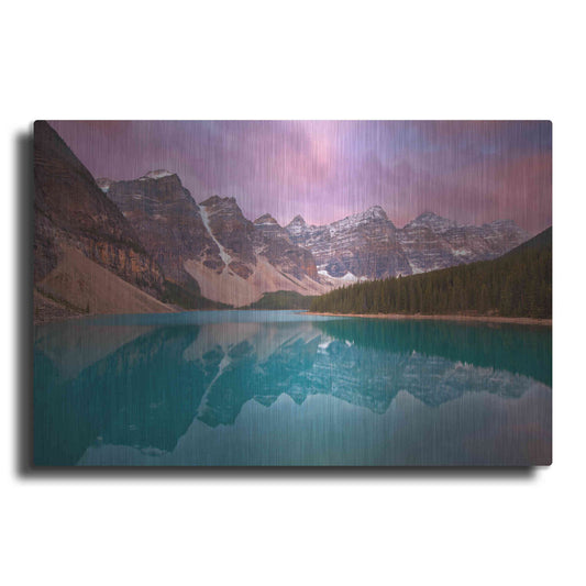 Luxe Metal Art 'Morain Lake' by Jesse Estes, Metal Wall Art