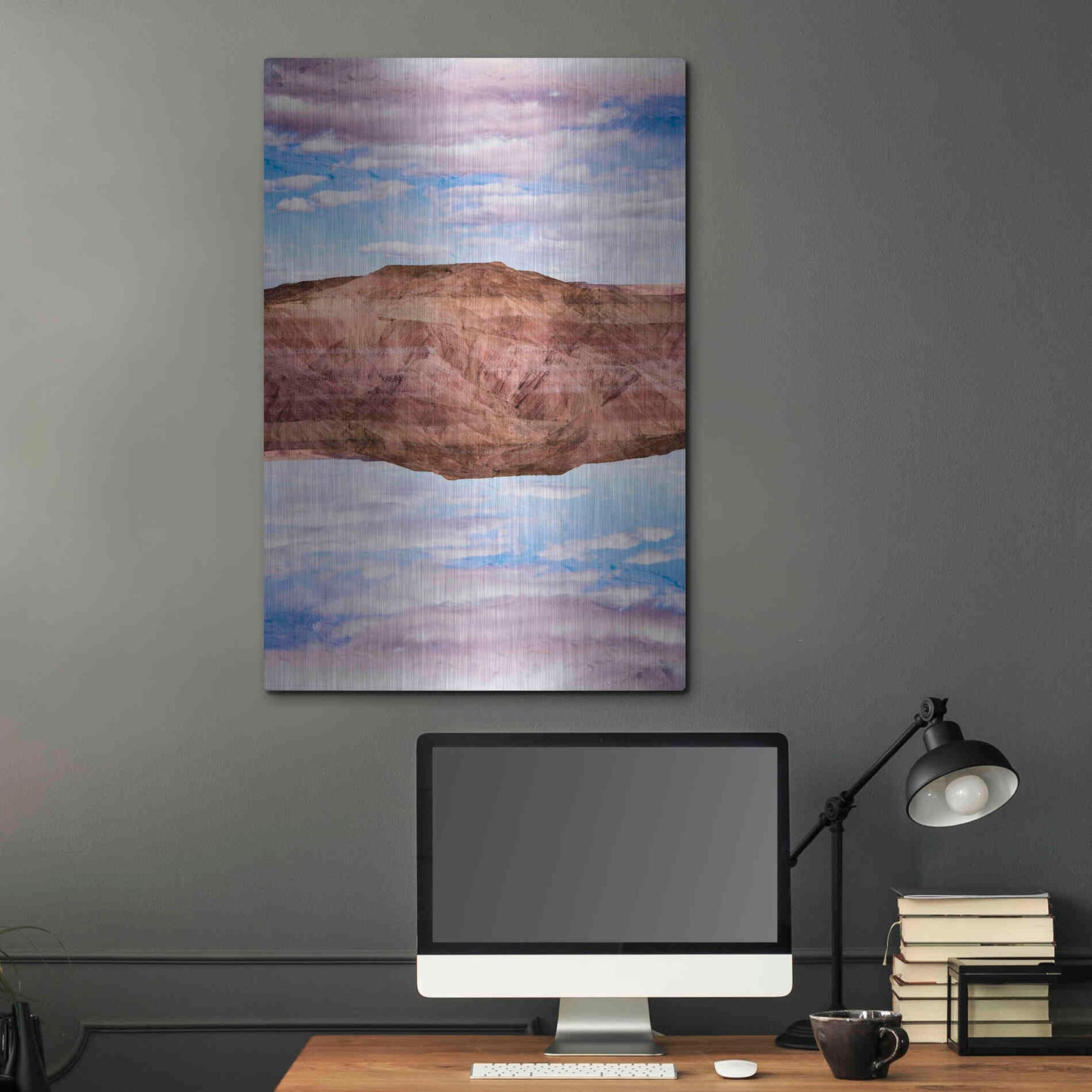 Luxe Metal Art ' Vermilion Cliffs VI' by Robin Vandenabeele, Metal Wall Art,24x36