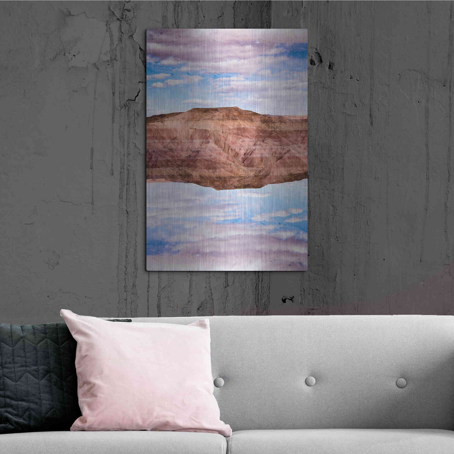 Luxe Metal Art ' Vermilion Cliffs VI' by Robin Vandenabeele, Metal Wall Art,24x36