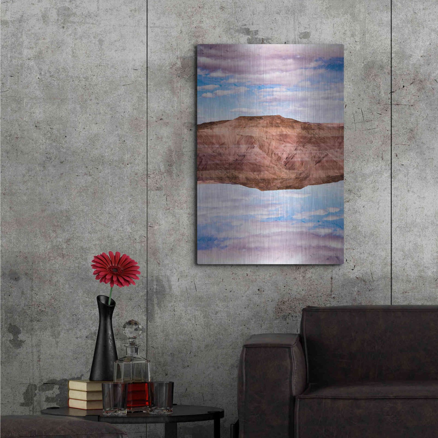 Luxe Metal Art ' Vermilion Cliffs VI' by Robin Vandenabeele, Metal Wall Art,24x36