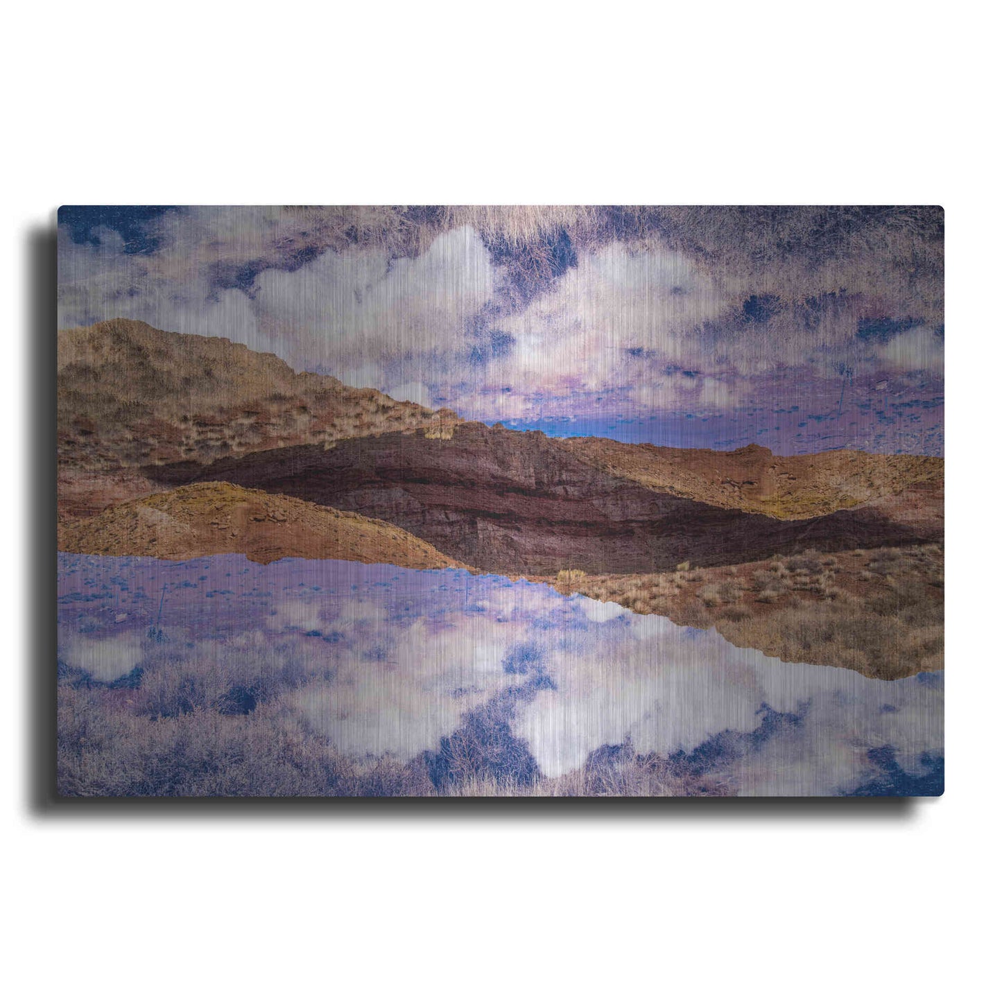 Luxe Metal Art ' Vermilion Cliffs V' by Robin Vandenabeele, Metal Wall Art