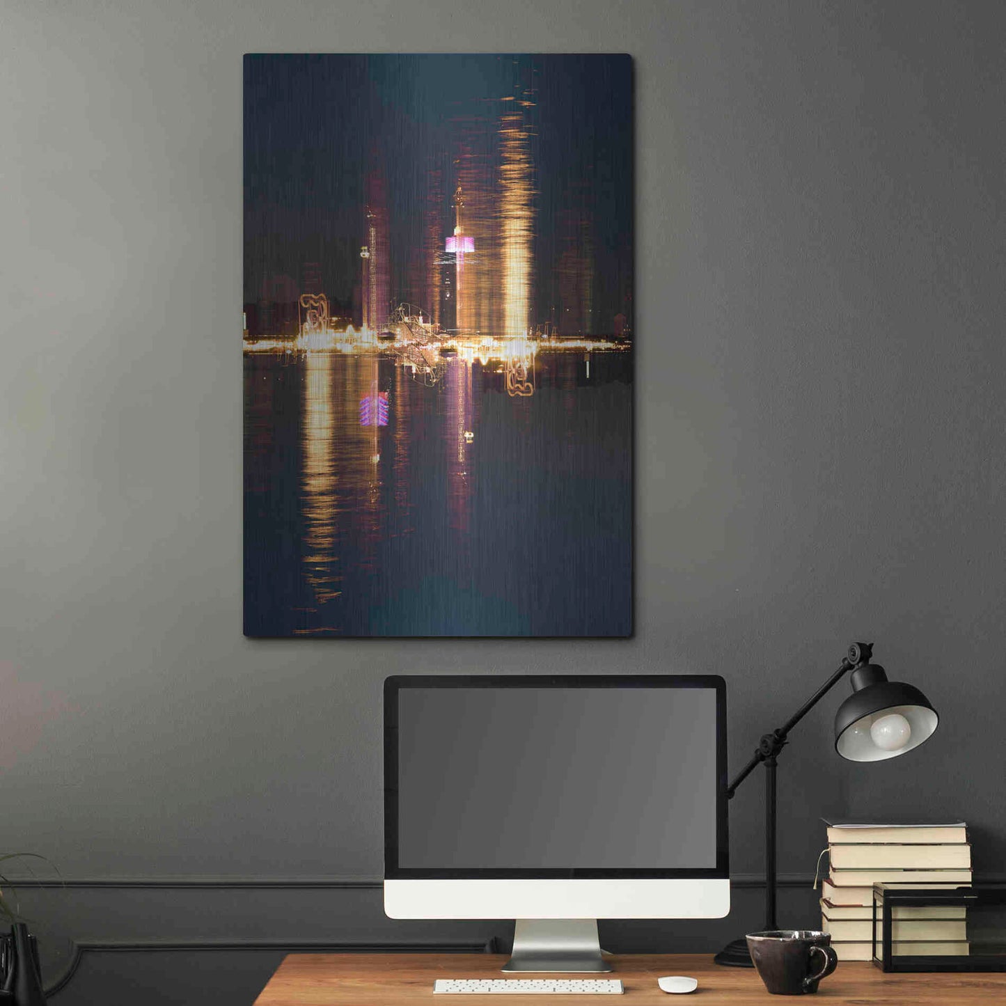 Luxe Metal Art ' Stockholm 99' by Robin Vandenabeele, Metal Wall Art,24x36