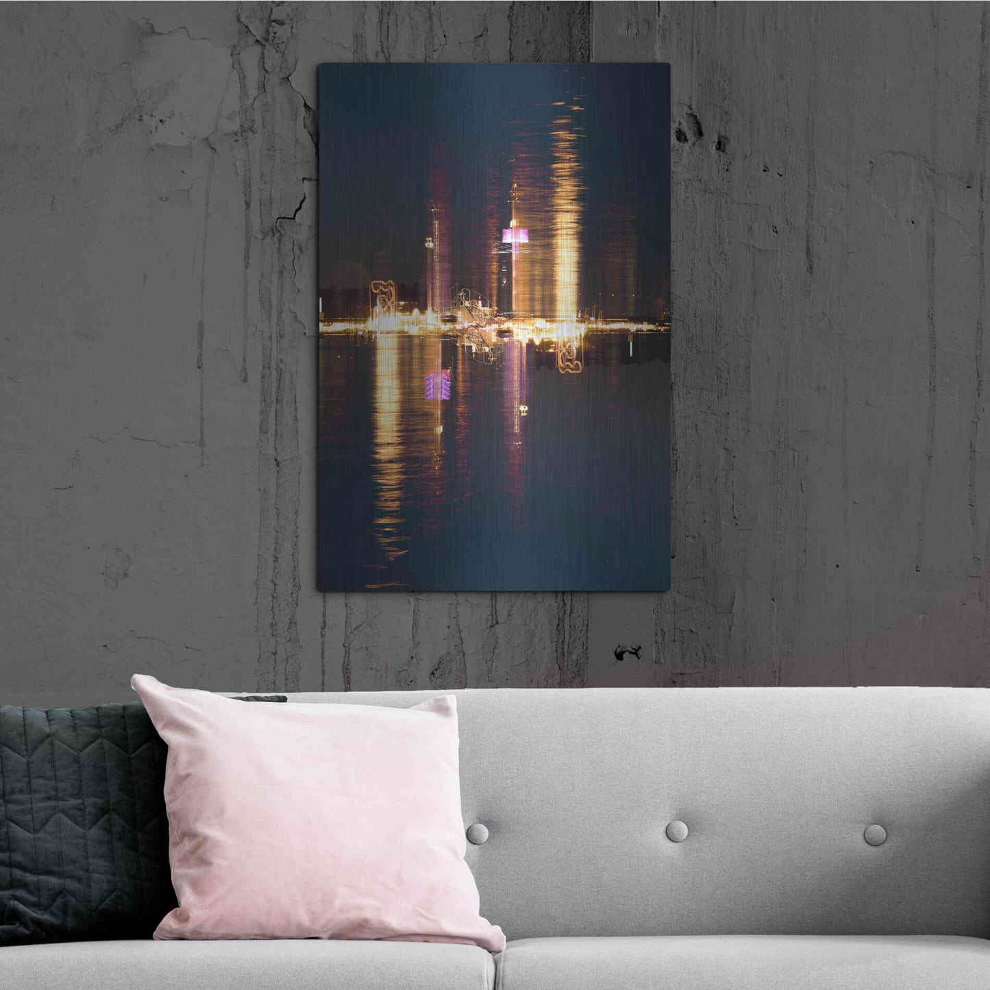 Luxe Metal Art ' Stockholm 99' by Robin Vandenabeele, Metal Wall Art,24x36