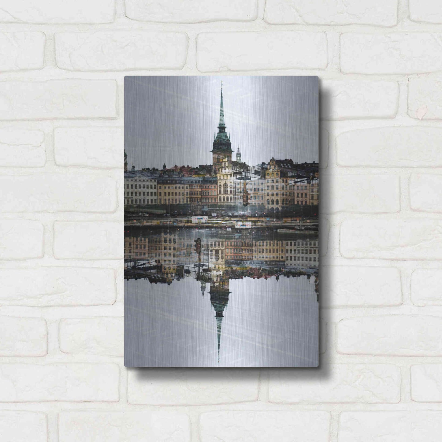 Luxe Metal Art ' Stockholm 14' by Robin Vandenabeele, Metal Wall Art,12x16