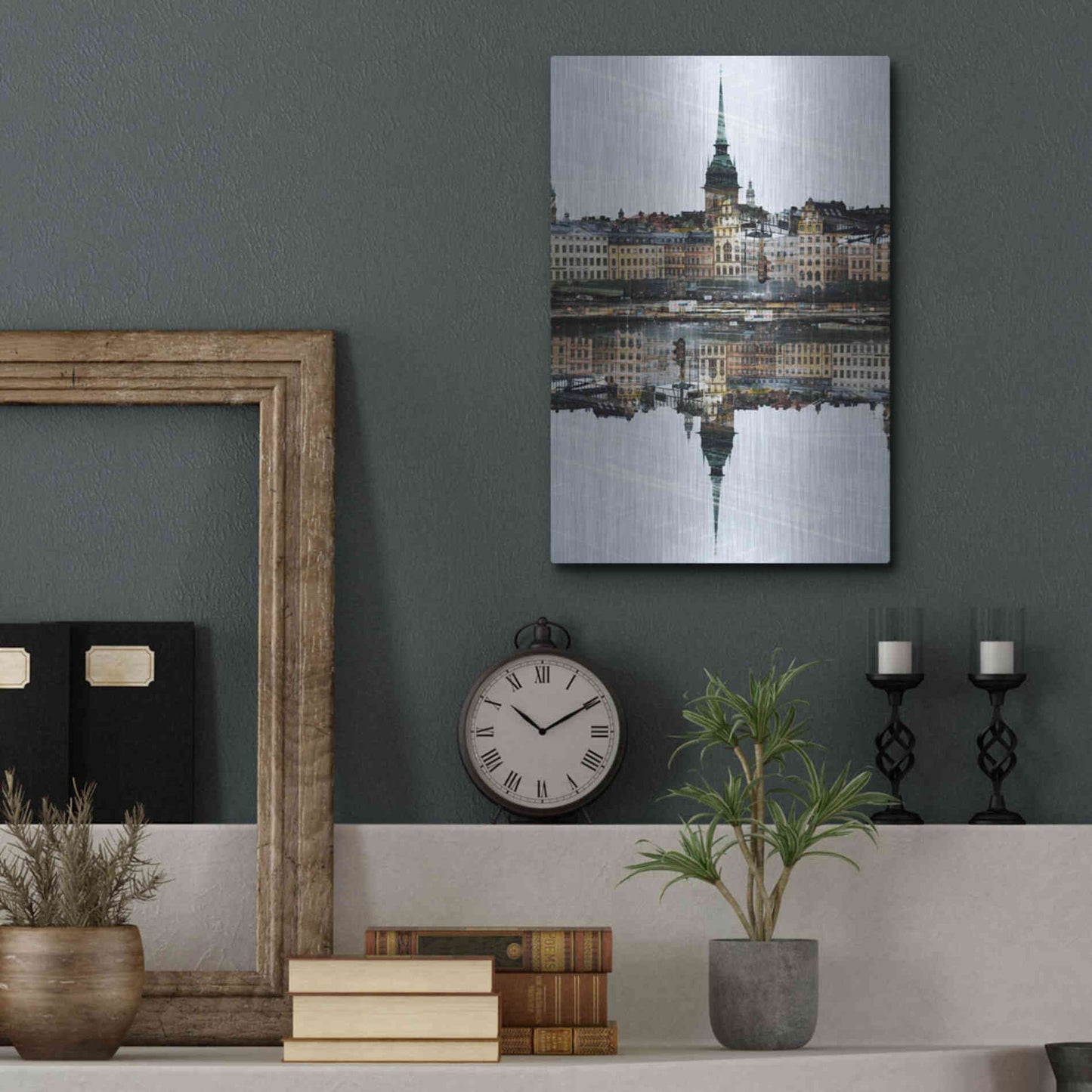 Luxe Metal Art ' Stockholm 14' by Robin Vandenabeele, Metal Wall Art,12x16