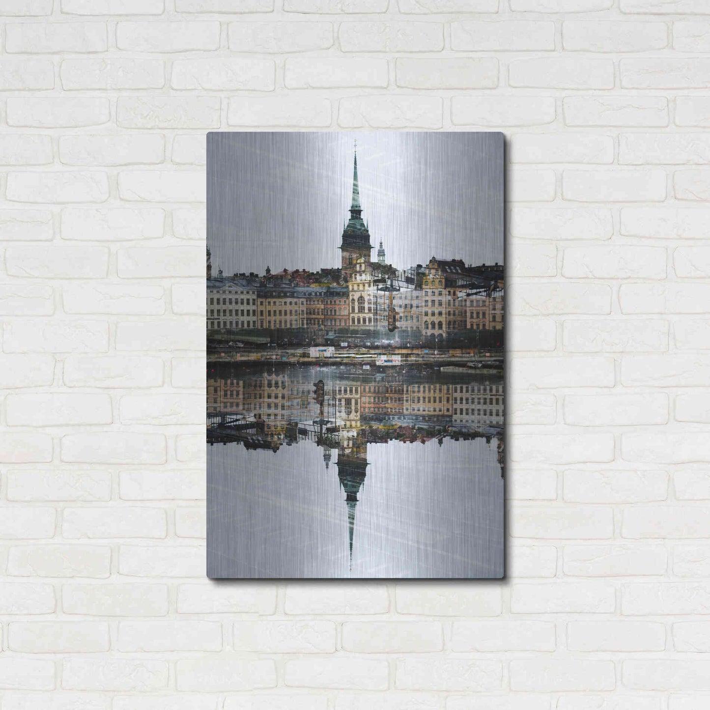 Luxe Metal Art ' Stockholm 14' by Robin Vandenabeele, Metal Wall Art,24x36