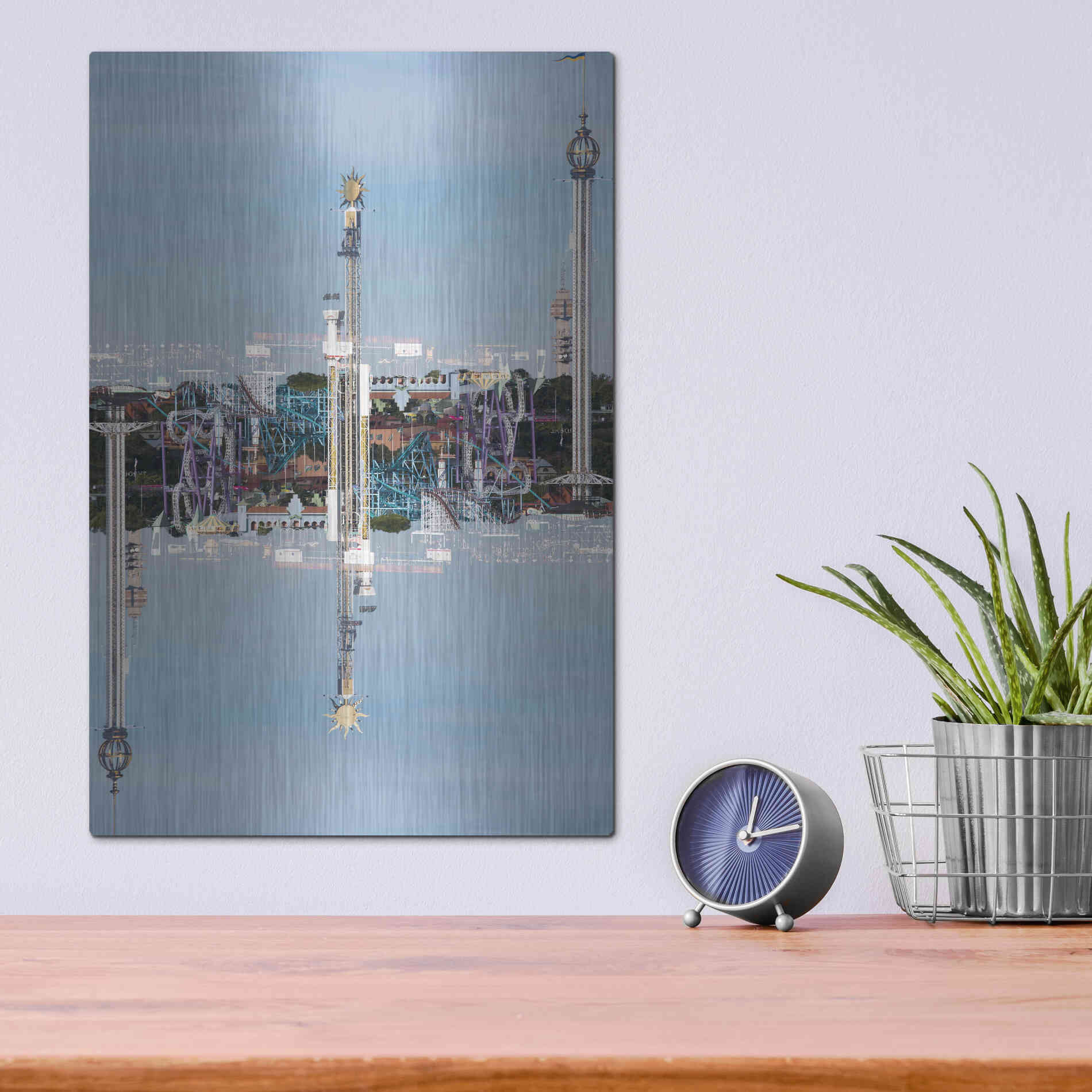 Luxe Metal Art ' Stockholm 2' by Robin Vandenabeele, Metal Wall Art,12x16