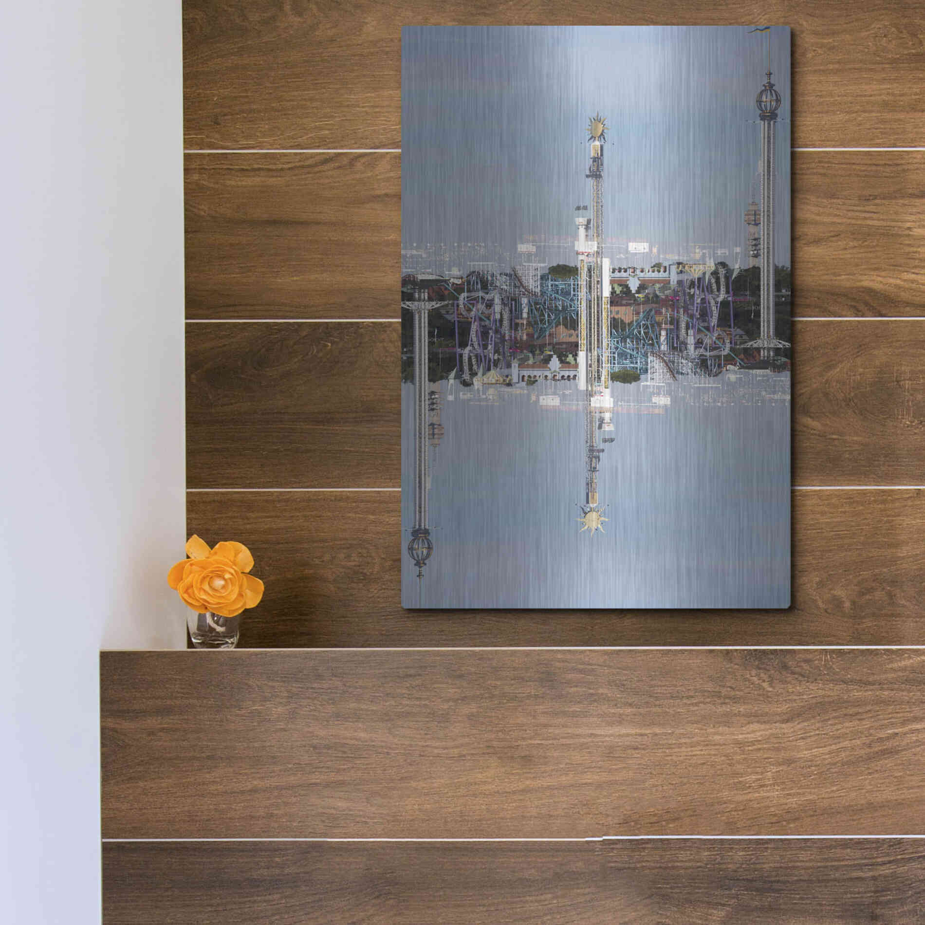 Luxe Metal Art ' Stockholm 2' by Robin Vandenabeele, Metal Wall Art,12x16