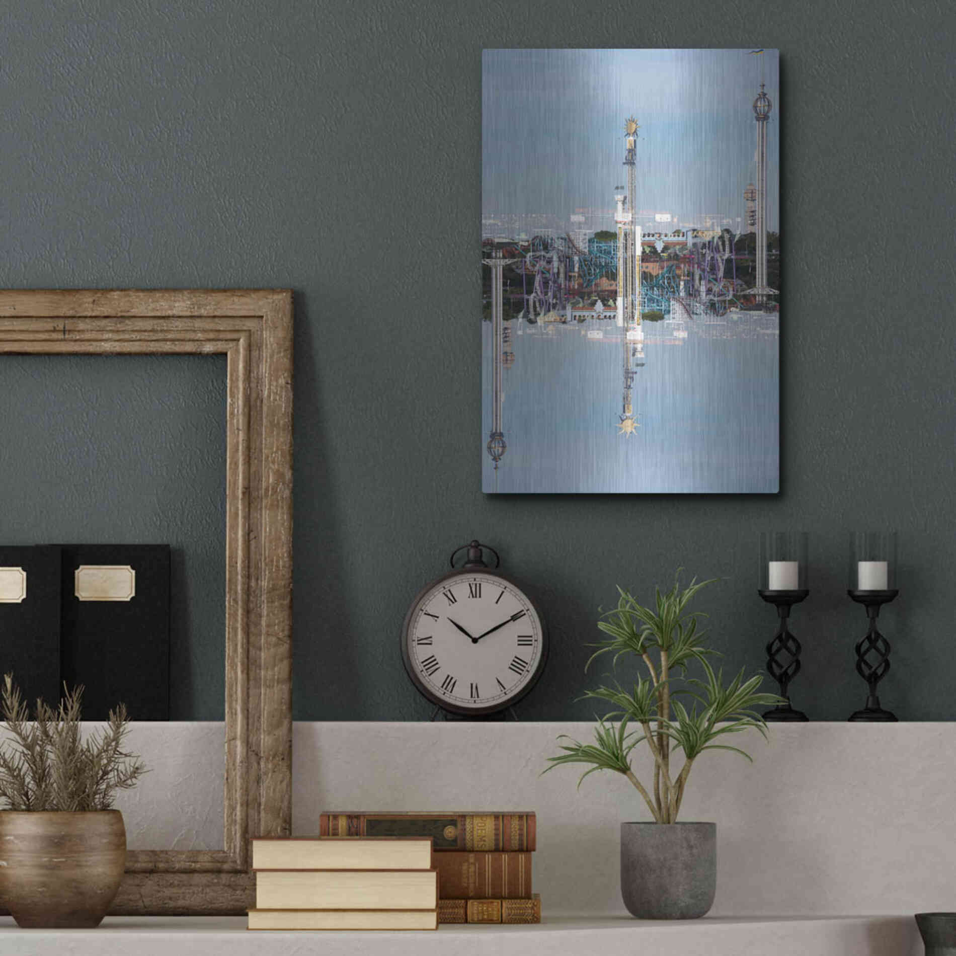 Luxe Metal Art ' Stockholm 2' by Robin Vandenabeele, Metal Wall Art,12x16