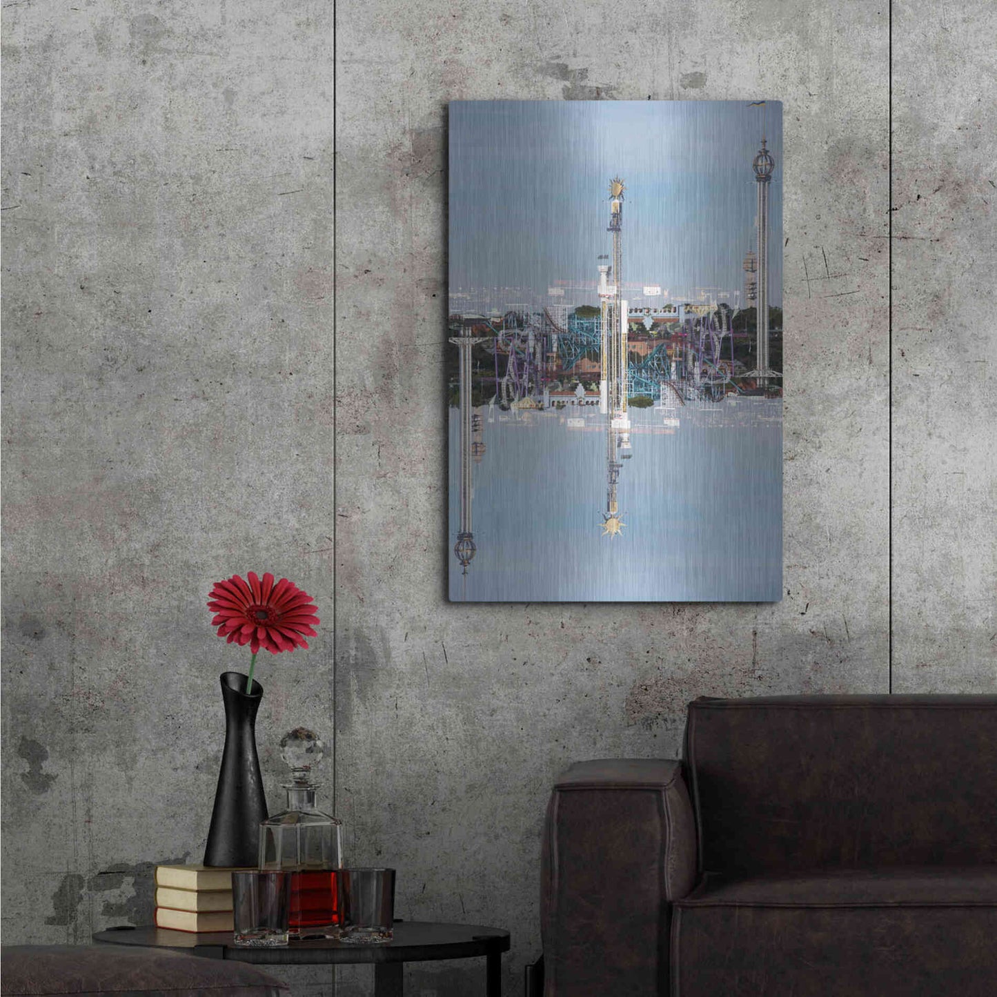 Luxe Metal Art ' Stockholm 2' by Robin Vandenabeele, Metal Wall Art,24x36