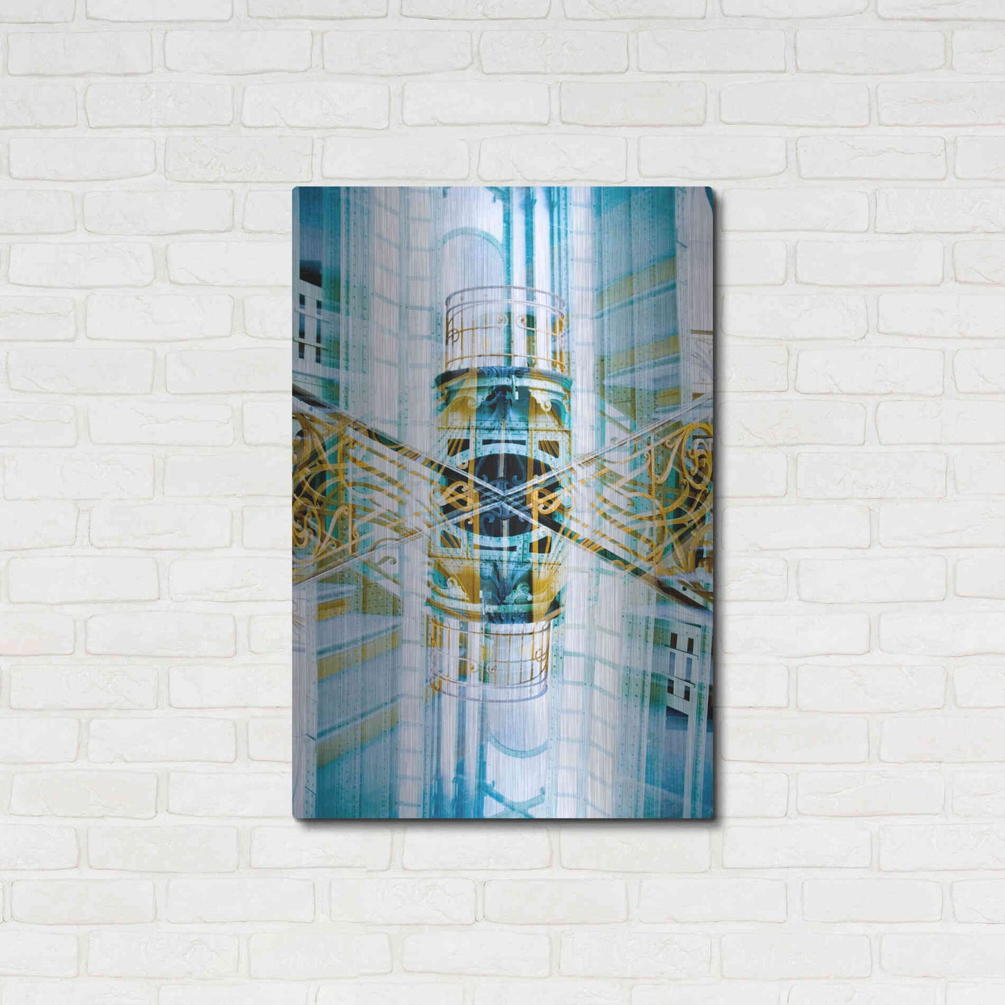 Luxe Metal Art ' Paris Grand Palais 7' by Robin Vandenabeele, Metal Wall Art,24x36