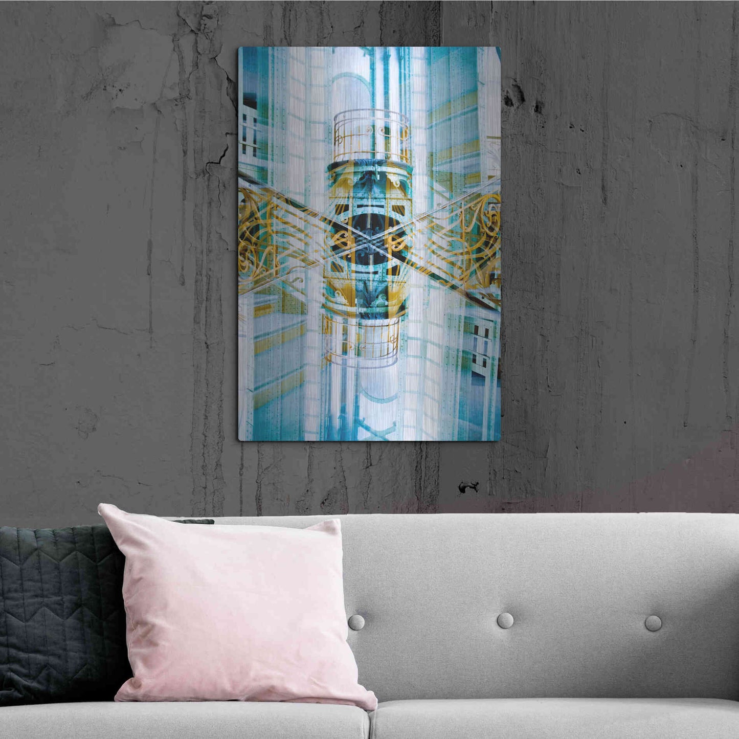 Luxe Metal Art ' Paris Grand Palais 7' by Robin Vandenabeele, Metal Wall Art,24x36