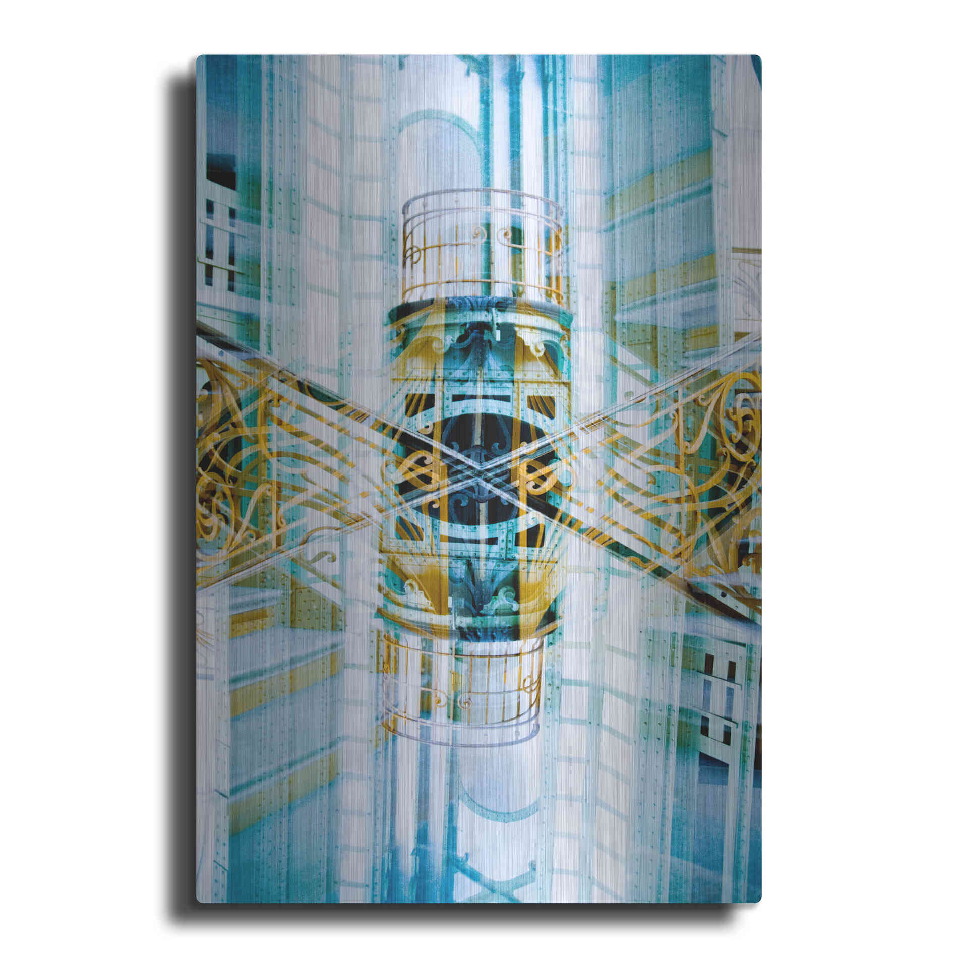 Luxe Metal Art ' Paris Grand Palais 7' by Robin Vandenabeele, Metal Wall Art