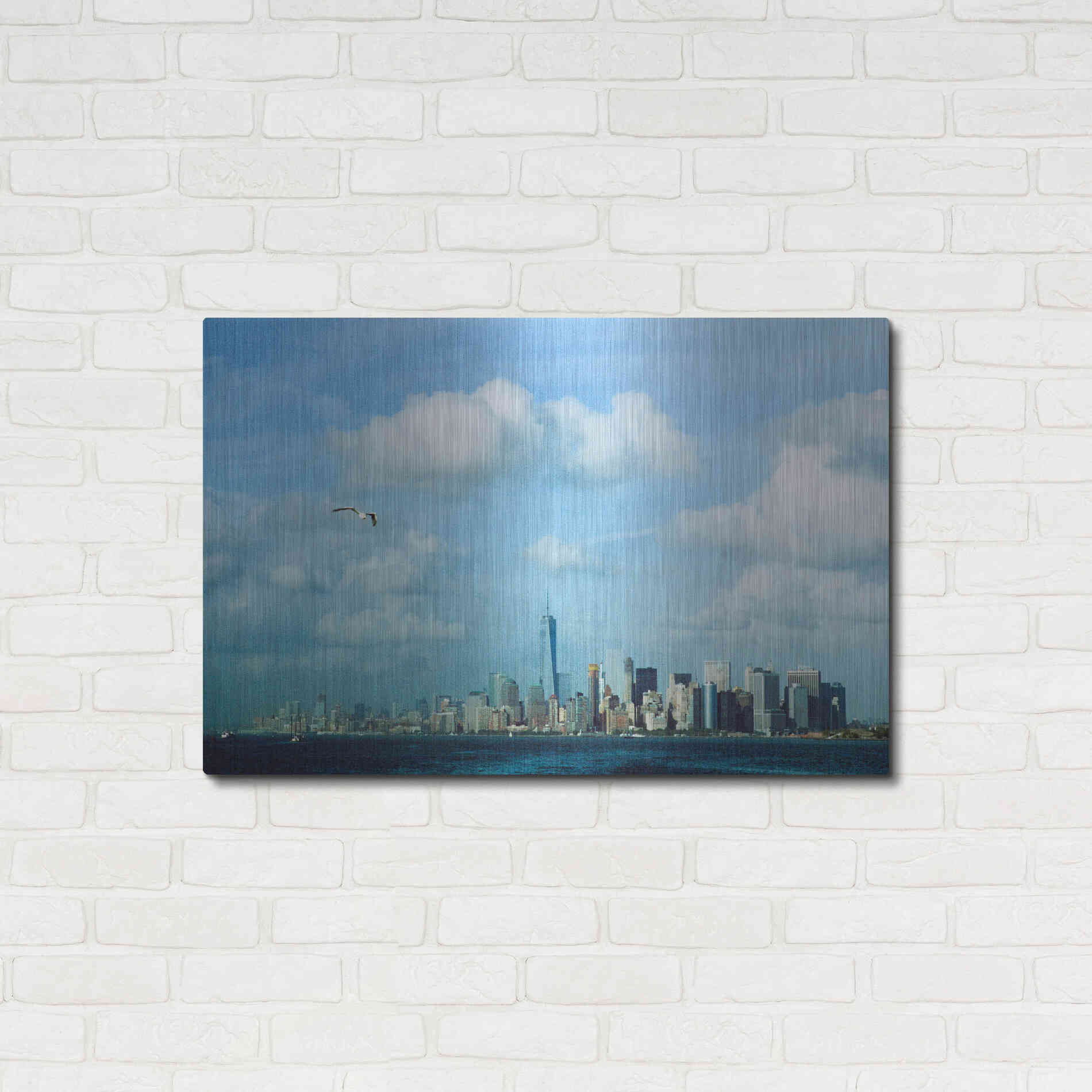 Luxe Metal Art ' New York 42' by Robin Vandenabeele, Metal Wall Art,36x24