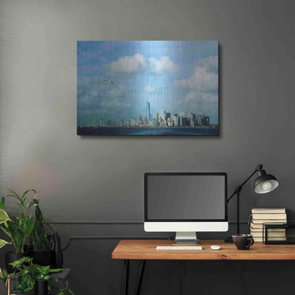 Luxe Metal Art ' New York 42' by Robin Vandenabeele, Metal Wall Art,36x24