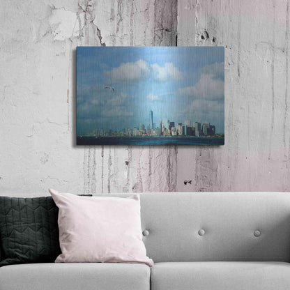 Luxe Metal Art ' New York 42' by Robin Vandenabeele, Metal Wall Art,36x24