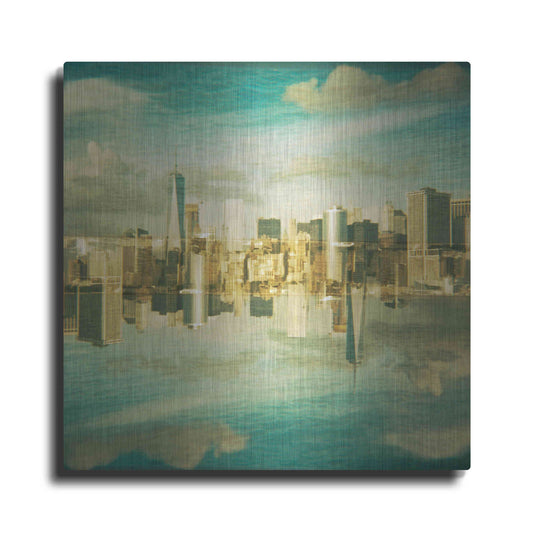 Luxe Metal Art ' New York Squared 6' by Robin Vandenabeele, Metal Wall Art