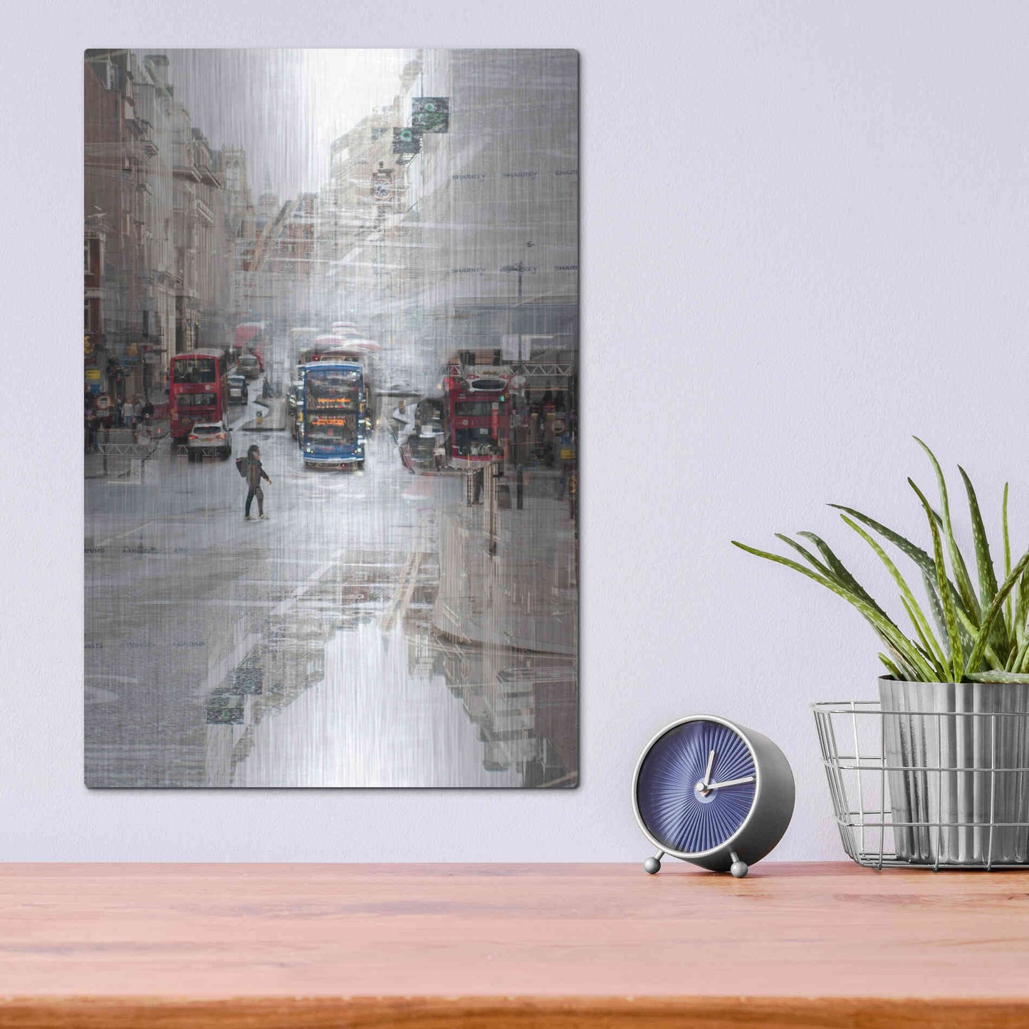 Luxe Metal Art ' London 54' by Robin Vandenabeele, Metal Wall Art,12x16