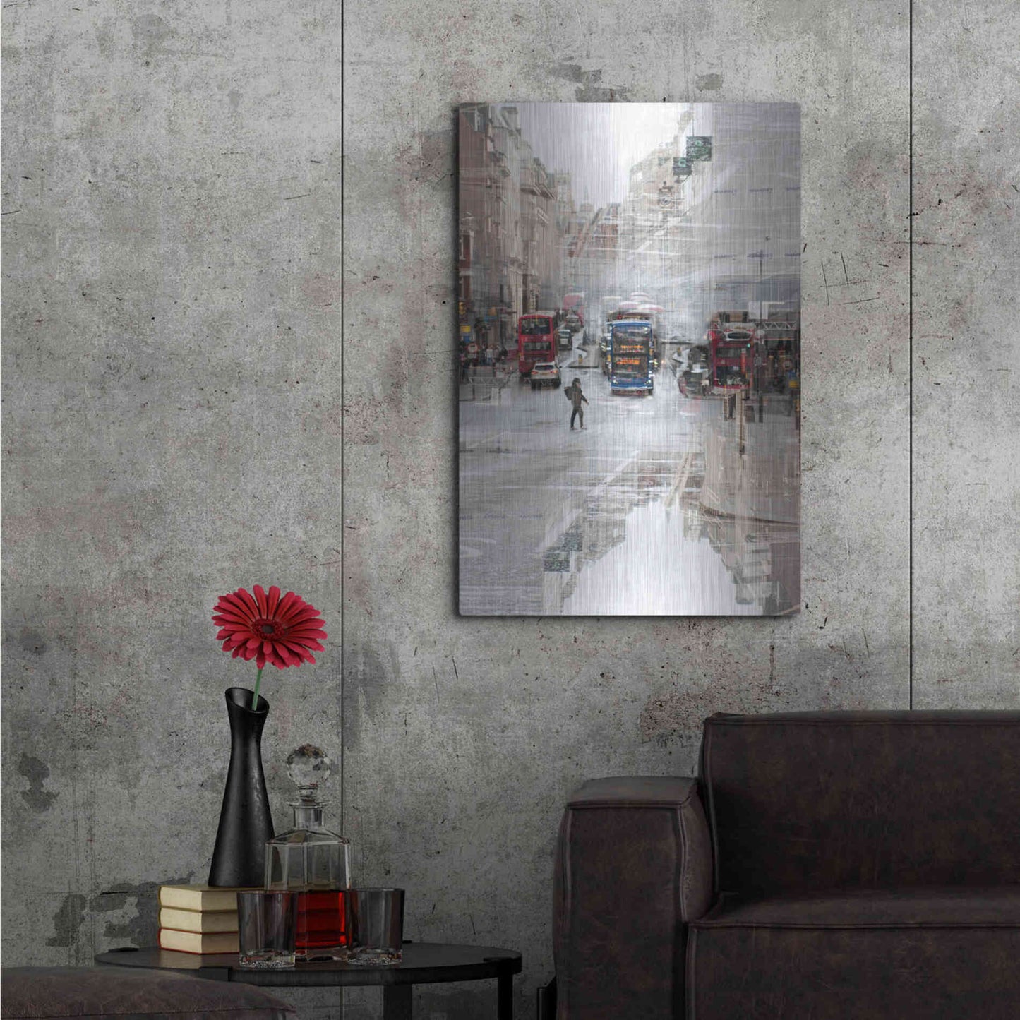 Luxe Metal Art ' London 54' by Robin Vandenabeele, Metal Wall Art,24x36