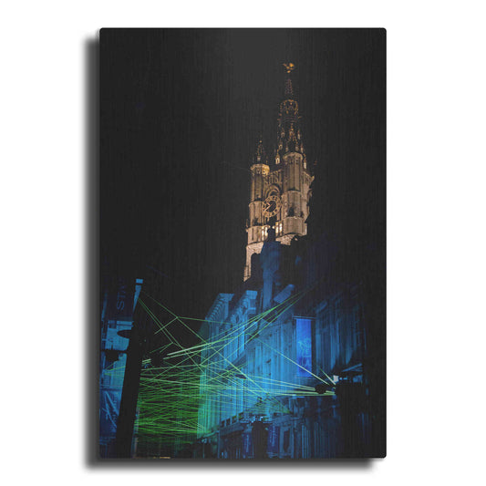 Luxe Metal Art ' Lightfestival 5' by Robin Vandenabeele, Metal Wall Art