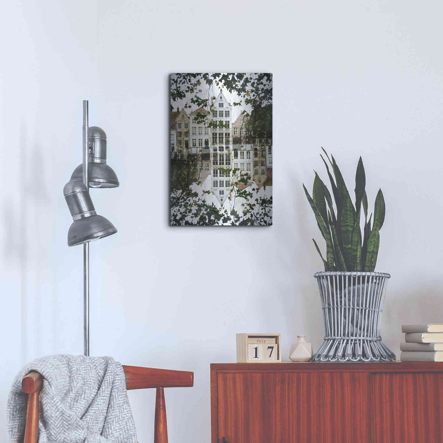 Luxe Metal Art ' Bruges 204' by Robin Vandenabeele, Metal Wall Art,16x24