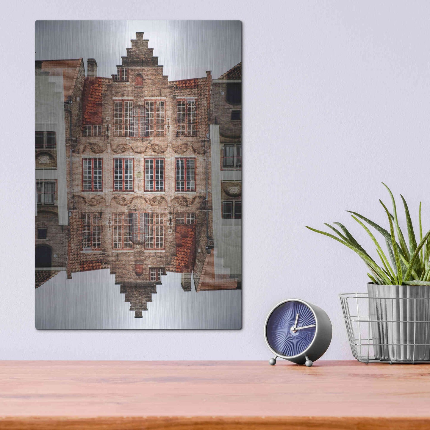 Luxe Metal Art ' Bruges 209' by Robin Vandenabeele, Metal Wall Art,12x16