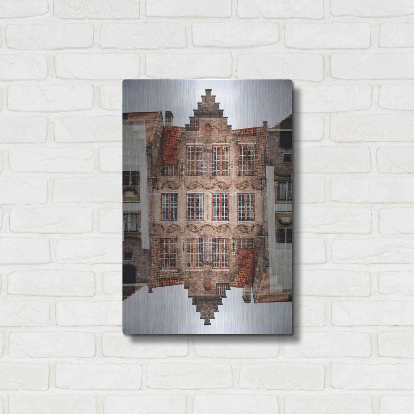 Luxe Metal Art ' Bruges 209' by Robin Vandenabeele, Metal Wall Art,16x24